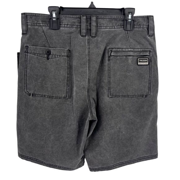 Volcom SNT Blitzed Hybrid Board Shorts Boys Size 16 (28) Washed Black - Picture 3 of 7